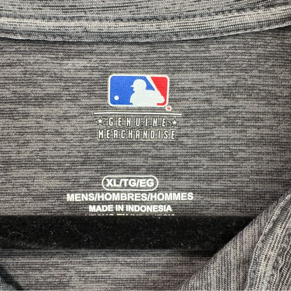Baltimore Orioles Baseball Gray Polo Short‎ Sleeve Shirt with Logo, size XL